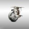 Service Caster 3 Inch 316SS Thermoplastic Rubber Wheel Swivel Top Plate Caster with Brake SCC SCC-SS31620S314-TPRB-TLB - alternate 1